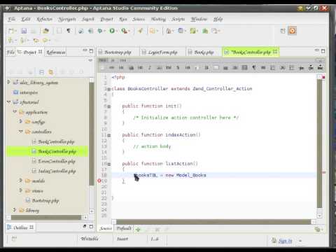 Zend Framework tutorial 3 zend_application part 1