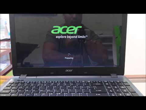 how to factory reset e system laptop