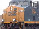 Matched Pair of CSX ES44AH Units on a Ballast Train Matched Pair of CSX ES44AH Units on a Ballast Train