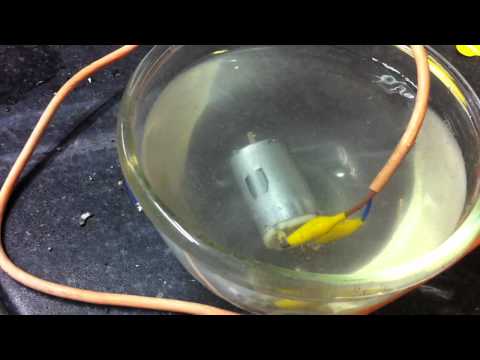 how to isolate dc motor from water