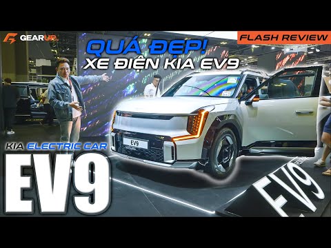 Thử cái ghế xoay 360 độ của Kia EV9 cũng hơi… vất vả, nhưng xe QUÁ ĐẸP! | GearUp Flash Review