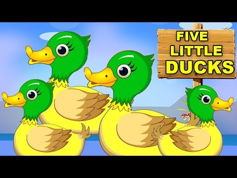 fünf kleine Enten | Kinderreime | Five Little Ducks Rhymes