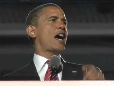 Barack Obama at the 2008 DNC