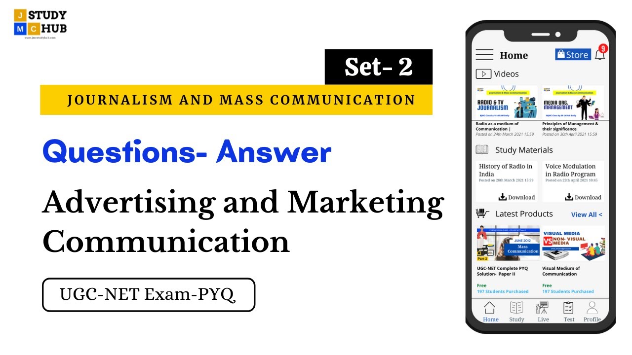 Q & A | Advertising & Marketing Communication | Medha Shukla | UGC- NET Exam | JMC Quiz SET- 2
