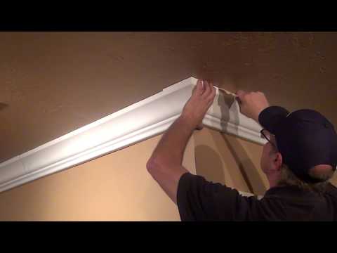 how to fasten pvc crown molding