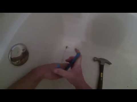 how to remove a tub drain when is broken