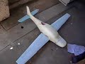 Preparing RC model Cirrus SR22 parachute test