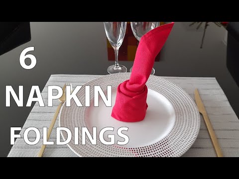 how to easy napkin folds