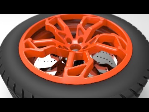 How to make a CAR WHEEL (Lamborghini Egoista)