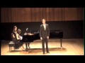 Zachary Park, Tenor - Louise Pelletier, Piano  Luigi Denza Occhi di fata