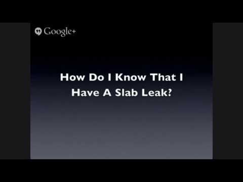 how to find water leak under slab