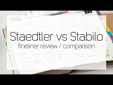Staedtler vs Stabilo fineliner comparison and review