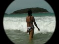 beautiful Thai Lady and fish Thailand Phuket Rawai pretty girl