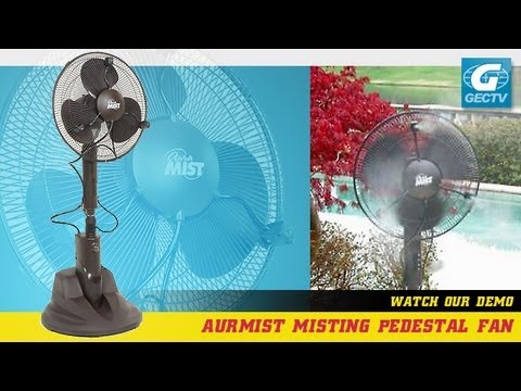AuraMist Oscillating Pedestal Misting Fan