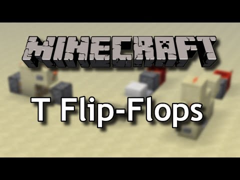 how to make a t flip flop in minecraft