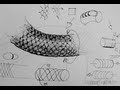 Pen & Ink Drawing Tutorial | How to draw realistic scales on fish, dragons, snakes, reptiles
