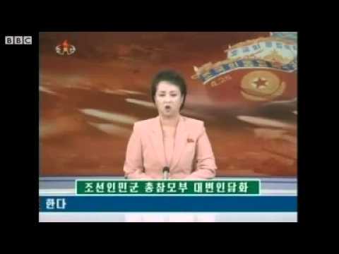 Anti-US threat is made by North Korea on state TV.