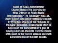 Administrator Charles Bolden interview  on Public Radio Internationals The Takeaway