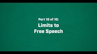Limits to Free Speech