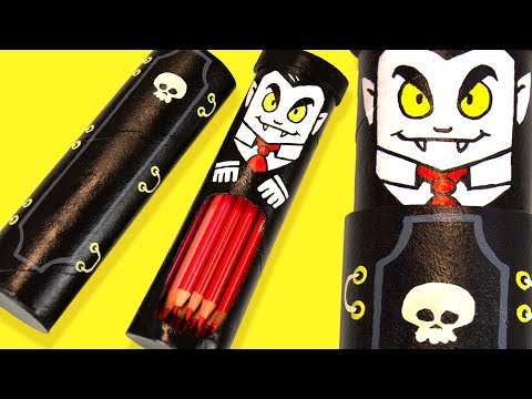 DIY Vampire Coffin Pencil Case