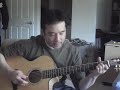 since this appears to be my most popular posting, i've decided to revisit it. i used the 12 string this time; took it down a half-step and used a pick - also no shirt with a crazy bent up collar. i feel this lacks the uncertainty that the first version had although i admit my voice waivers when i try to produce volume - like on most of the power ballads i attempt (not enough time and patience these days to wait for that perfect take).