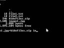 How to hide files inside an image