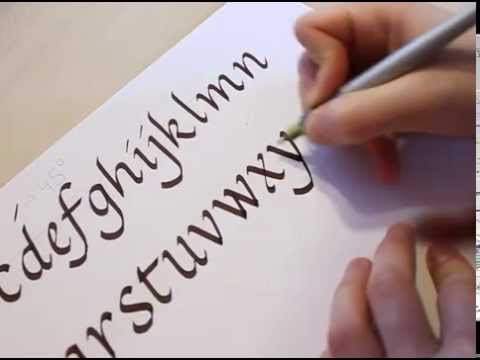 how to write in calligraphy