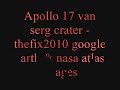 apollo 17 van serg crater show