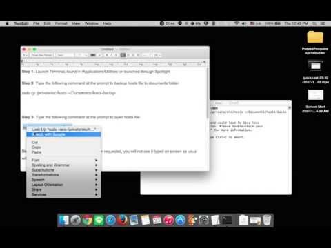 how to hosts file mac