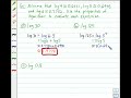 Properties of Logarithms