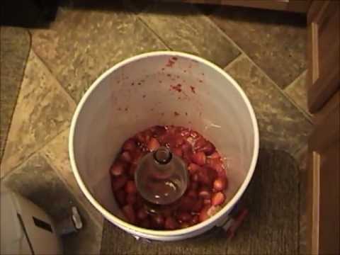 Homemade Strawberry Wine