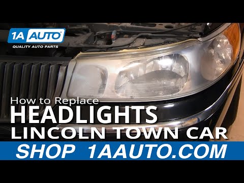 How to Install Repair Replace Headlight assembly Lincoln Town Car 98-02 1AAuto.com