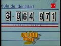 Sorteo Juego de la Cédula 16 de agosto de 2008