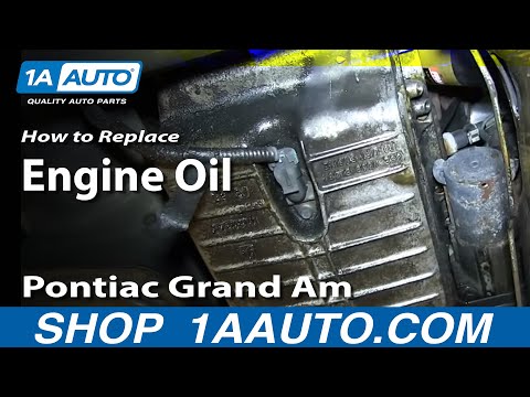 How To Do An Oil Change GM 3.4L V6 Pontiac Grand Am Olds Alero Chevy Venture