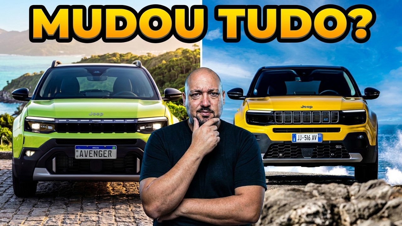 JEEP AVENGER 2026: TUDO O QUE MUDOU NA VERSÃO BRASILEIRA! RENEGADE QUE SE CUIDE?