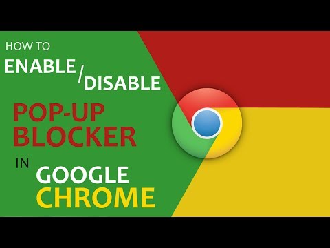 how to i turn off pop up blocker in chrome
