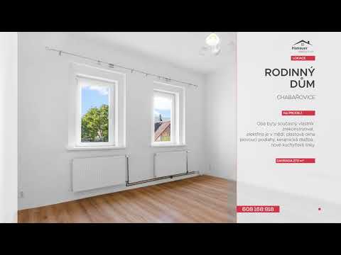 Video Prodej rodinného domu, Chabařovice, ul. Radniční
