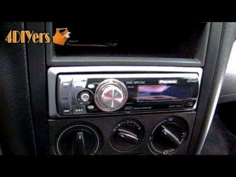 how to remove cd player from vw passat
