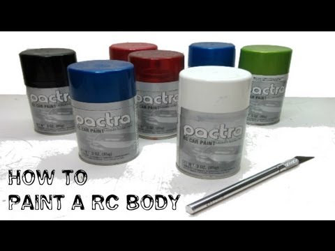 how to paint rc car body shell