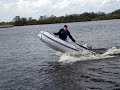 Inflatable boats on Leekstermeer