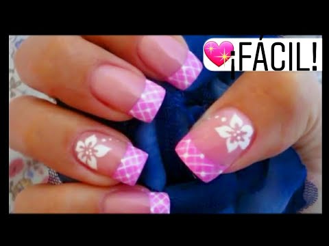 manicure flores - Buenas!!Aquí les dejo esta idea para hacer flores sencillas, como muchas veces me han pedido flores que no sean one stroke, esta es una manera muy sencilla de hacerlas :) Musica: Dan-O at...