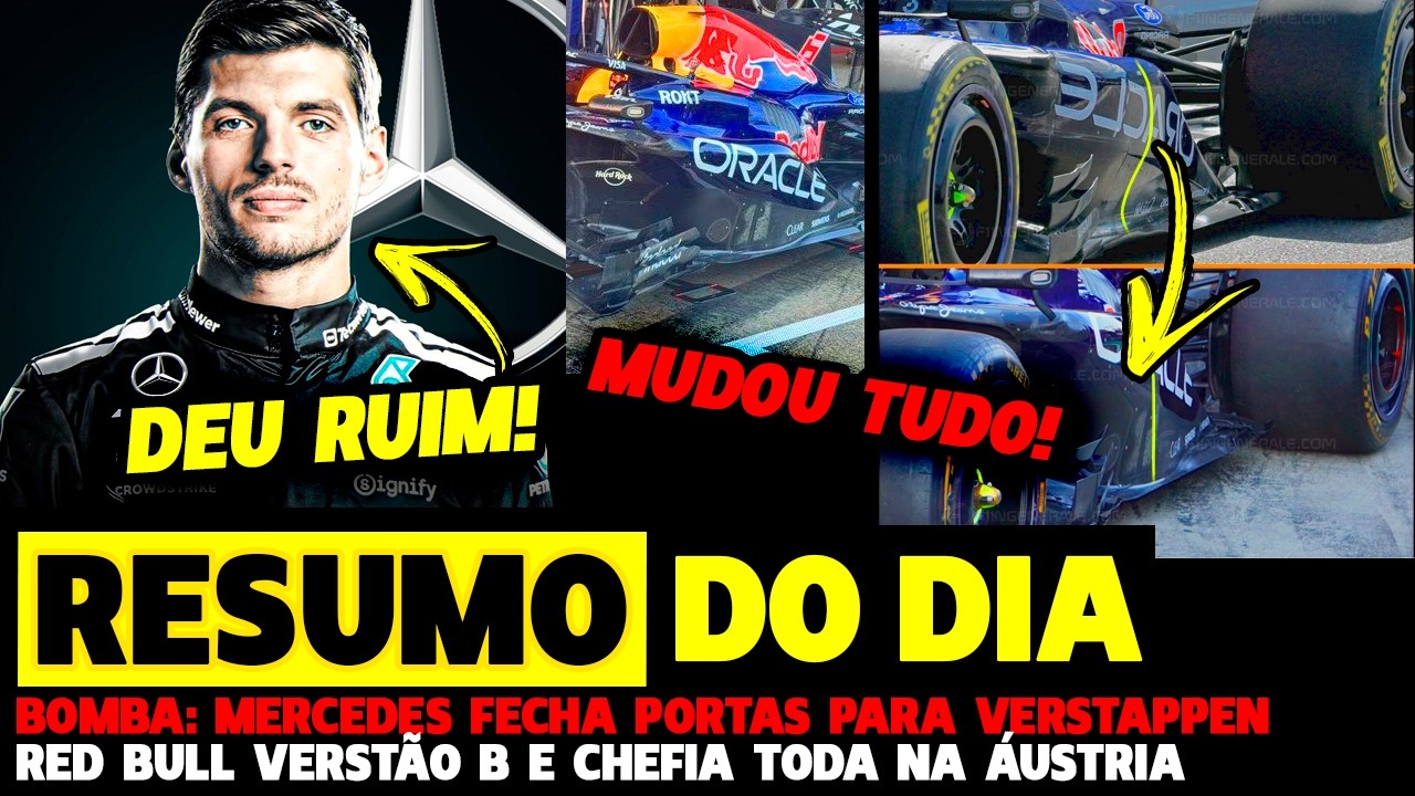 🚨BOMBA: MERCEDES FECHA PORTAS PARA VERSTAPPEN E RENOVA COM PILOTO, RED BULL VERSÃO B | FÓRMULA 1