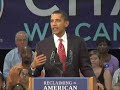 Obama gets that dirt off his shoulder