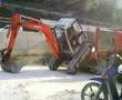 bagger auf lkw