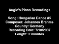 johannes brahms   hungarian dance #5