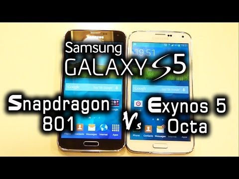 GALAXY S5 Snapdragon 801 (US) vs Exynos 5 Octa (Global) version
