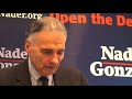 First Bailout Vote: Press Conference with Ralph Nader