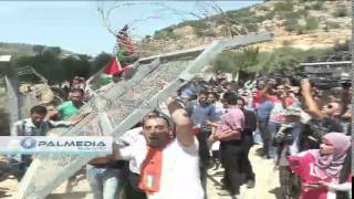 #HEBRON مسيرة شعبية في مدينة بيت جالا ضد اقامة الجدار الفاصل في منطقة بير عونة