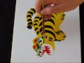 年賀状　かんたん　トラの描き方　（解説あり）　Tiger's drawing style
