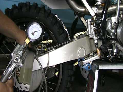 how to bleed front brakes on a yz250